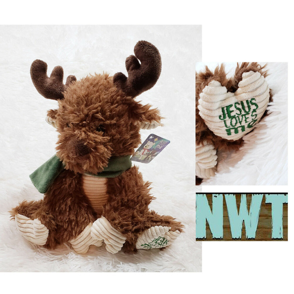 Fiesta Other - Jesus Loves Me Moose 11" Plush Stuffed Animal NWT🤩